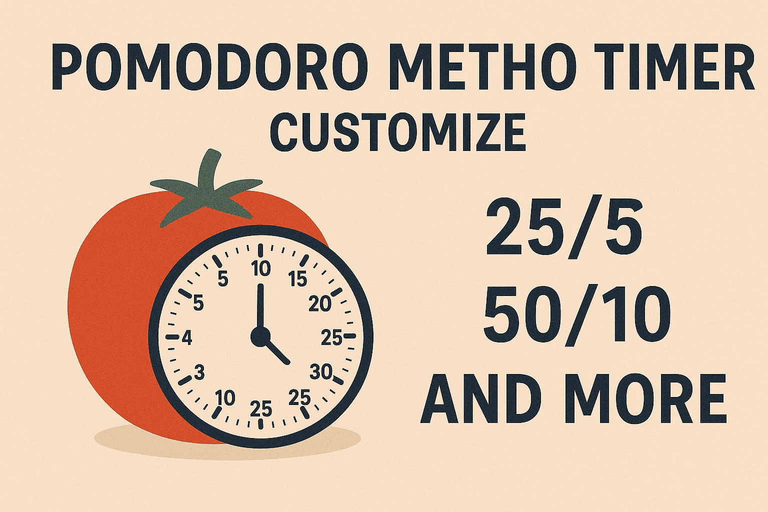 Pomodoro Method Timer: Customize 25/5, 50/10, and More ...